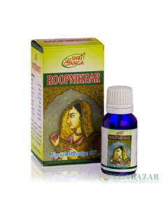 Рупникар (Roopnikhar Facial Massage Oil) масло массажное, омолаживающее, для лица, 15 мл, Шри Ганга (Shri Ganga)