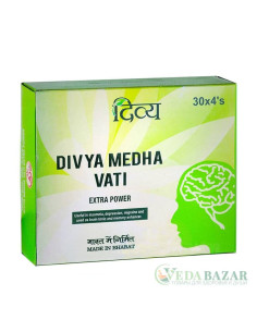 Медха Вати (Medha Vati Extra Power) тоник для мозга, сосудов, 120 таб, Патанджали (Patanjali)