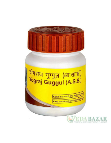 Йоградж Гуггул (Yograj Guggul) повышает иммунитет и пищеварение, лечение артрита, 40 таб, Патанджали (Patanjali)