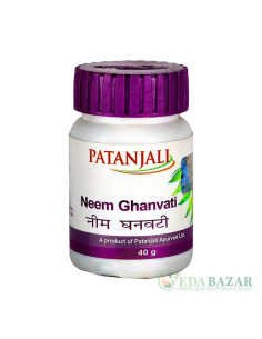 Ним Гханвати (Neem Ghanvati) очищение крови, 60 таб, Патанджали (Patanjali)