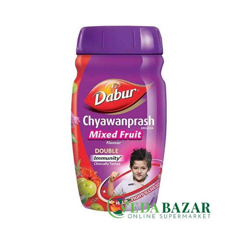 Фруктовый Чаванпраш, для укрепления иммунитета, (Chyawanprash Mixed Fruit Flavour), 500 г, Дабур (Dabur)