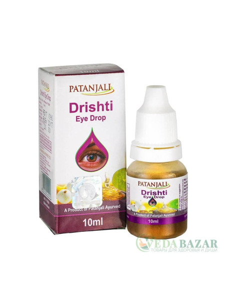 Глазные Капли Дришти (Drishti Eye Drop), 10 Мл, Патанджали (Patanjali)