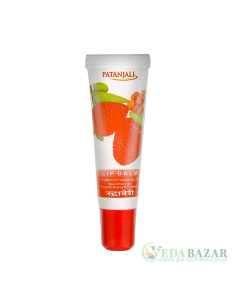 Бальзам для губ Клубника (Lip Balm Strawberry), 10 гр, Патанджали (Patanjali)