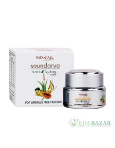Крем для лица Саундарья (Saundarya Anti Aging Cream) омолаживающий, 15 гр, Патанджали (Patanjali)
