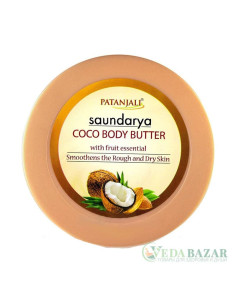 Крем-масло для тела Саундарья Кокосовое (Saundarya Coco Body Butter), 200 гр, Патанджали (Patanjali)