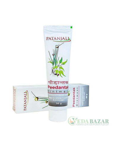 Мазь Пидантак (Peedantak Ointment) от отеков и болей в суставах, 50 гр, Патанджали (Patanjali)
