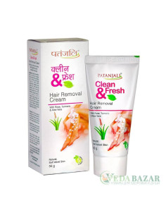 Крем для удаления волос (Clean & Fresh Hair Removal Cream), 50 гр, Патанджали (Patanjali)