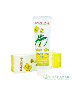 Крем для ног заживляющий (Crack Heal Cream) при трещинах на пятках, 50 гр, Патанджали (Patanjali)