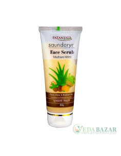 Скраб для лица Саундарья Мултани Мити (Face scrub Saundarya Multani Mitti), 60 гр, Патанджали (Patanjali)