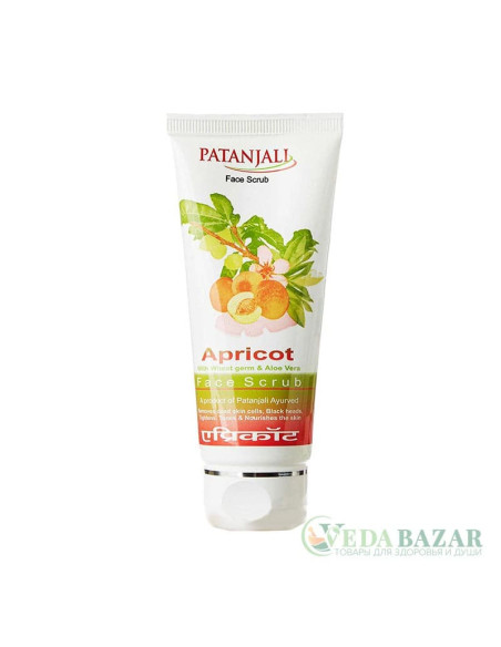 Cкраб для лица Абрикос (Apricot Face Scrub), 60 гр, Патанджали (Patanjali)