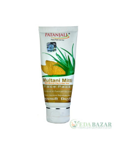 Маска для лица с лечебной глиной Мултани Митти (Multani Mitti Face Pack), 60 гр, Патанджали (Patanjali)
