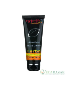 Пенка для умывания лица (Activated Carbon Face Foam) с активированным углем, 60 гр, Патанджали (Patanjali)
