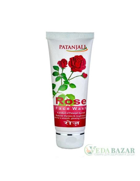Гель для умывания лица Роза (Rose Face Wash) 60 гр, Патанджали (Patanjali)