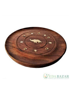 Купить Подставку для благовоний круглая (Wood Stand For Incense) дерево, 10 см