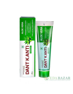 Аюрведическая зубная паста Дент Канти Алоэ Вера (Dant Kanti Aloe Vera Toothpaste), 80 гр, Патанджали (Patanjali)
