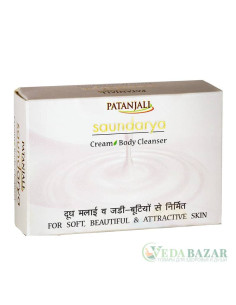 Мыло Саундарья Молочные Сливки (Saundarya Cream Body Cleanser), 75 гр, Патанджали (Patanjali)