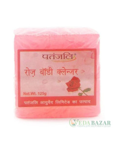 Мыло натуральное Роза (Rose Body Cleanser), 125 гр, Патанджали (Patanjali)