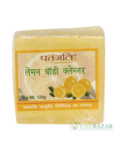 Мыло натуральное Лимон (Lemon Body Cleanser), 125 гр, Патанджали (Patanjali)