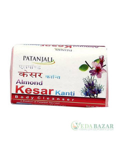 Мыло Миндаль и Шафран (Almond Kesar Kanti Body Cleanser), 75 гр, Патанджали (Patanjali)