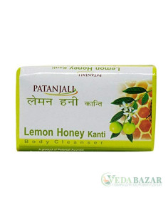 Мыло Лимон и Мед (Lemon Honey Kanti Body Cleanser), 75 гр, Патанджали (Patanjali)