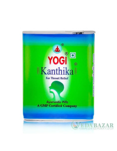 Йоги Кантика (Yogi Kanthika) лечение ангины, при боли в горле, 140 гранул, Йоги Аюрведик (Yogi Ayurvedic)