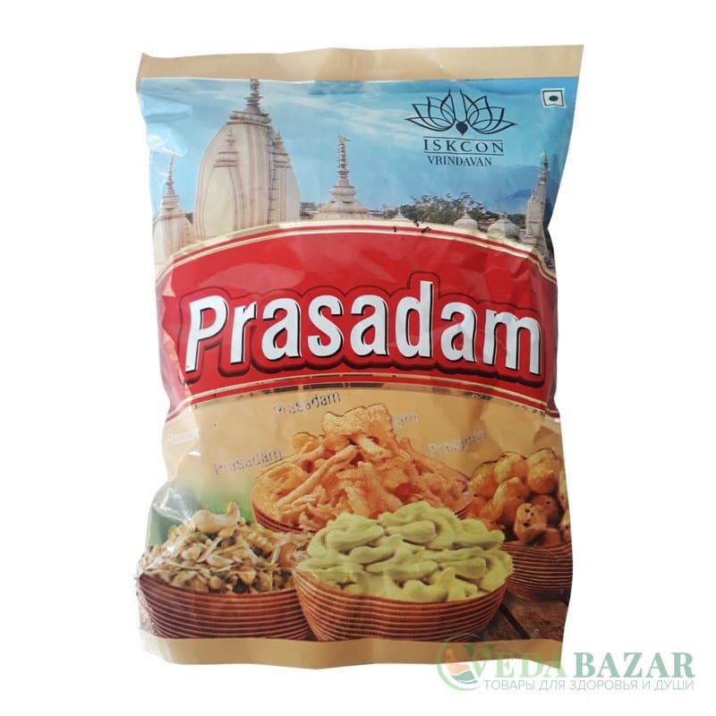 Прасад из храма Кришна-Баларам Мандир Микс Намкин (Mixture Namkin), 150 гр, ИСККОН Вриндаван (ISKCON Vrindavan)