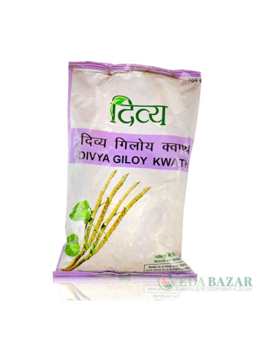 Аюрведический чай Дивья Гилой Кватх (Divya Giloy Kwath), 200 гр, Патанджали (Patanjali)