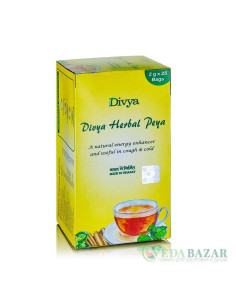 Аюрведический чай Дивья Хербал Пейа (Divya Herbal Peya) от грипа и простуды, 25 пак, Патанджали (Patanjali)