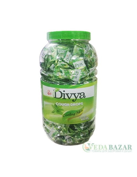Леденцы от Кашля Дивья Мята (Divya Cough Drops Mint), 300 шт, Патанджали (Patanjali)