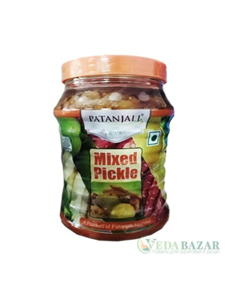Микс Пикл (Mixed Pickle) овощи маринованные со специями в масле, 500 гр, Патанджали (Patanjali)
