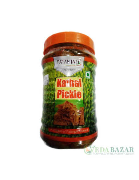 Катхал Пикл (Kathal Pickle) джекфрут маринованный со специями в масле, 500 гр, Патанджали (Patanjali)