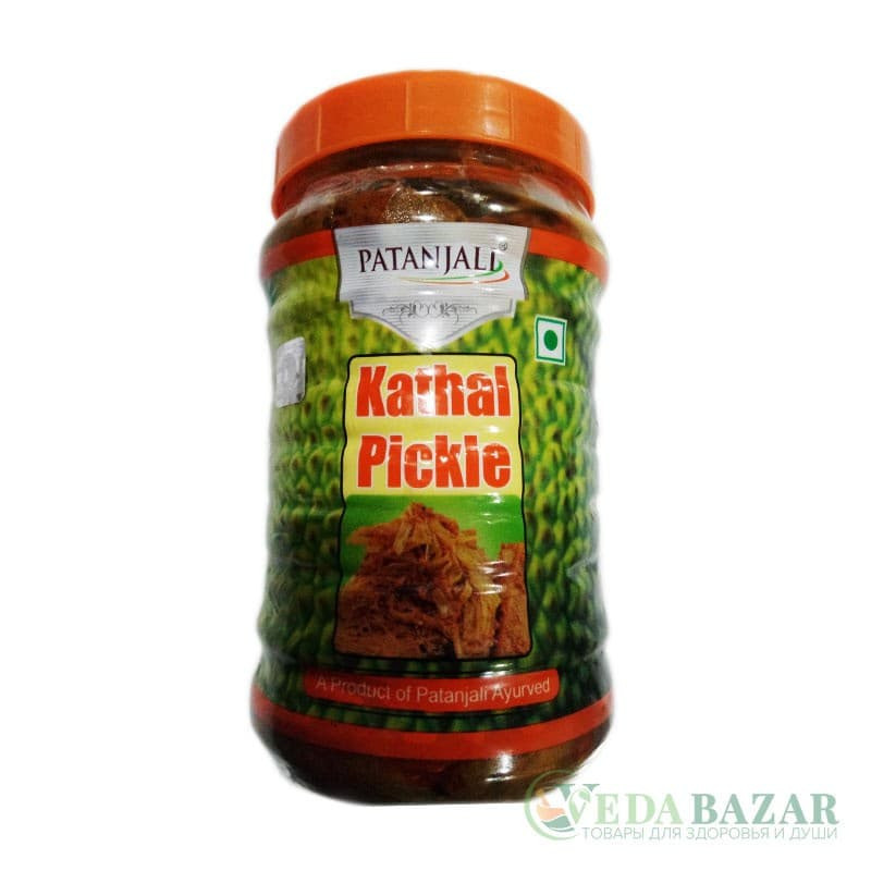 Катхал Пикл (Kathal Pickle) джекфрут маринованный со специями в масле, 500 гр, Патанджали (Patanjali)