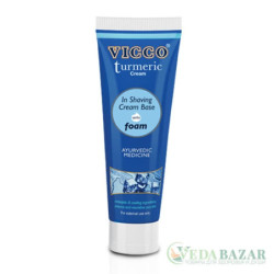 Средство для бритья Турмерик (Turmeric Cream in Shaving Cream Base) на основе сандалового масла, 70 гр, ВИККО (VICCO)