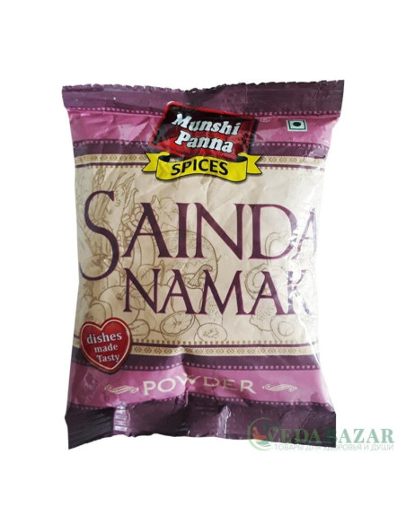 Черная соль со специями Саинд Намак (Saind Namak), 100 гр, Мунши Панна (Munshi Panna)