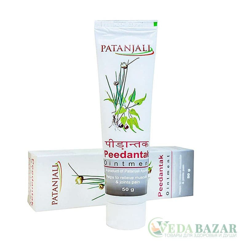 Мазь Пидантак (Peedantak Ointment) от отеков и болей в суставах, 50 гр, Патанджали (Patanjali)
