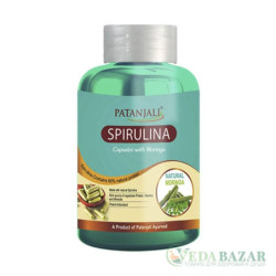Спирулина с Морингой (Spirulina with Moringa), 60 кап, Патанджали (Patanjali)
