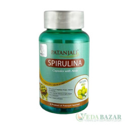 Спирулина с Амлой (Spirulina with Amla), 60 кап, Патанджали (Patanjali)