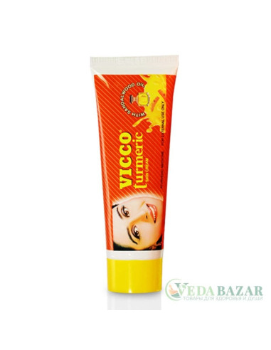 Крем для кожи Турмерик (Turmeric Skin Cream), куркума и масло сандала, 30 гр, ВИККО (VICCO)