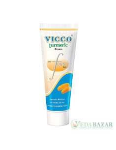 Пенка-крем для умывания с куркумой (Turmeric Cream with Foam Base), 70 гр, ВИККО (VICCO)