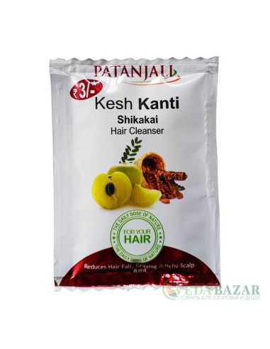 Шампунь Шикакай (Kesh Kanti Shikakai Shampoo), 8 мл, Патанджали (Patanjali)