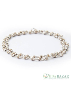 Кантхималы туласи с серебром 1 ряд (Tulasi Silver), 5 мм, Индия