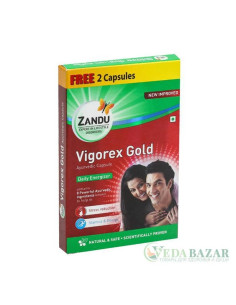 Вигорекс Голд (Vigorex Gold) аюрведический энерджайзер, 10 кап, Занду (Zandu)