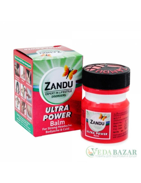 Бальзам Ультра Сила (Balm Ultra Power) от суставных и головных болях, 8 мл, Занду (Zandu)