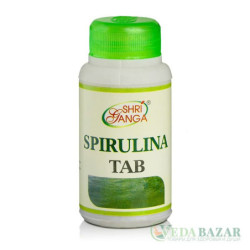 Спирулина (Spirulina) источник витаминов и белка, 60 таб, Шри Ганга (Shri Ganga)