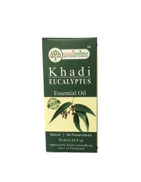 Эфирное масло Кхади Эвкалипт (Khadi Eucalyptus), 10 мл, Кхади Ришикеш (Khadi Rishikesh)
