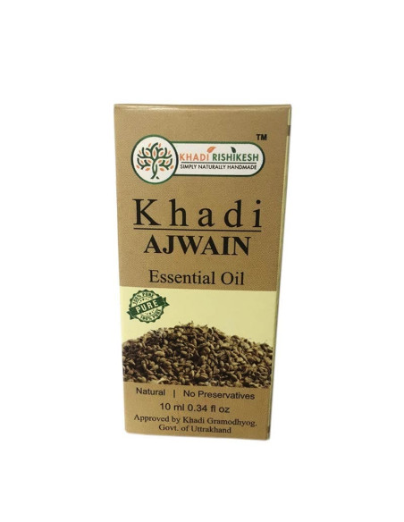 Эфирное масло Кхади Ажгон (Khadi Ajwain), 10 мл, Кхади Ришикеш (Khadi Rishikesh)