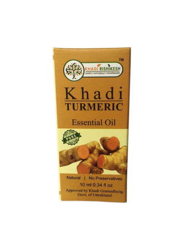 Эфирное масло Кхади Турмерик (Khadi Turmeric), 10 мл, Кхади Ришикеш (Khadi Rishikesh)