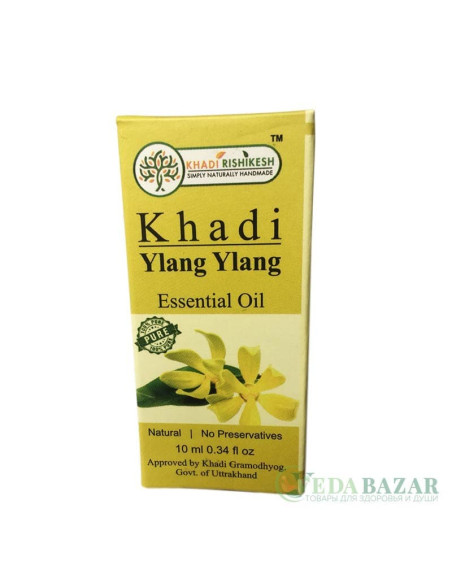 Эфирное масло Кхади Иланг Иланг (Khadi Yland Ylang), 10 мл, Кхади Ришикеш (Khadi Rishikesh)