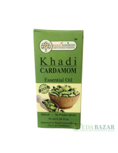Эфирное масло Кхади Кардамом (Khadi Cardamom), 10 мл, Кхади Ришикеш (Khadi Rishikesh)