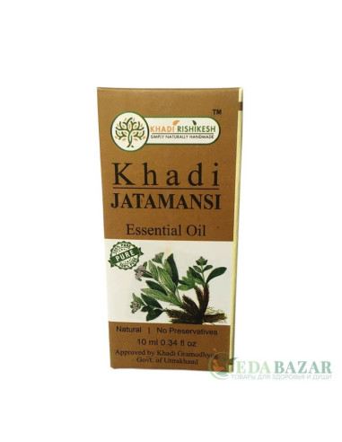 Эфирное масло Кхади Джатаманси (Khadi Jatamansi), 10 мл, Кхади Ришикеш (Khadi Rishikesh)